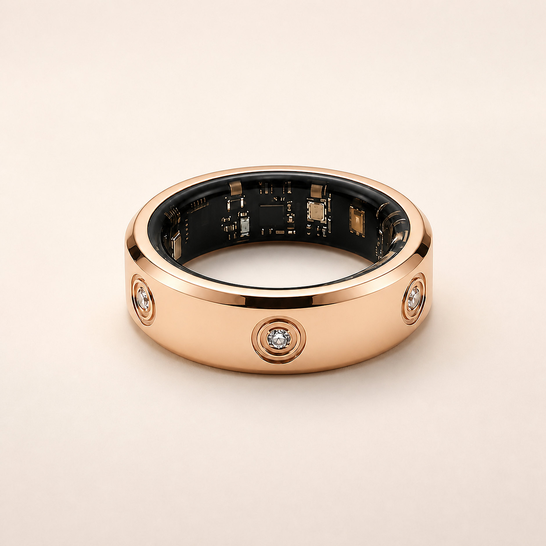 LuxenX Smart Ring in rose gold