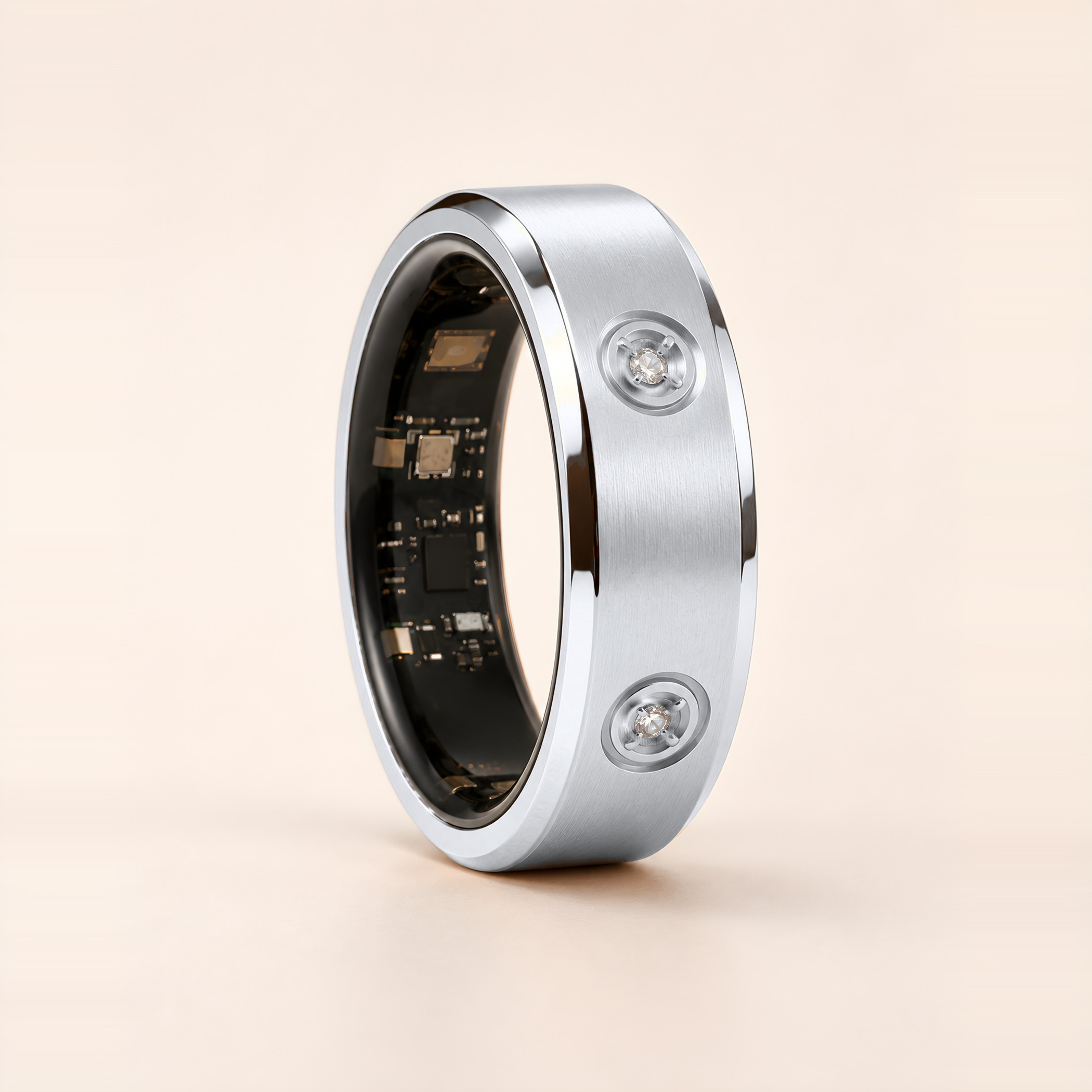 LuxenX Smart Ring in silver